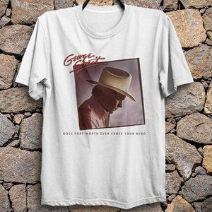 Vintage George Strait Gift For Fans Heavy Cotton White S-4XL Unisex Shirt AA1219